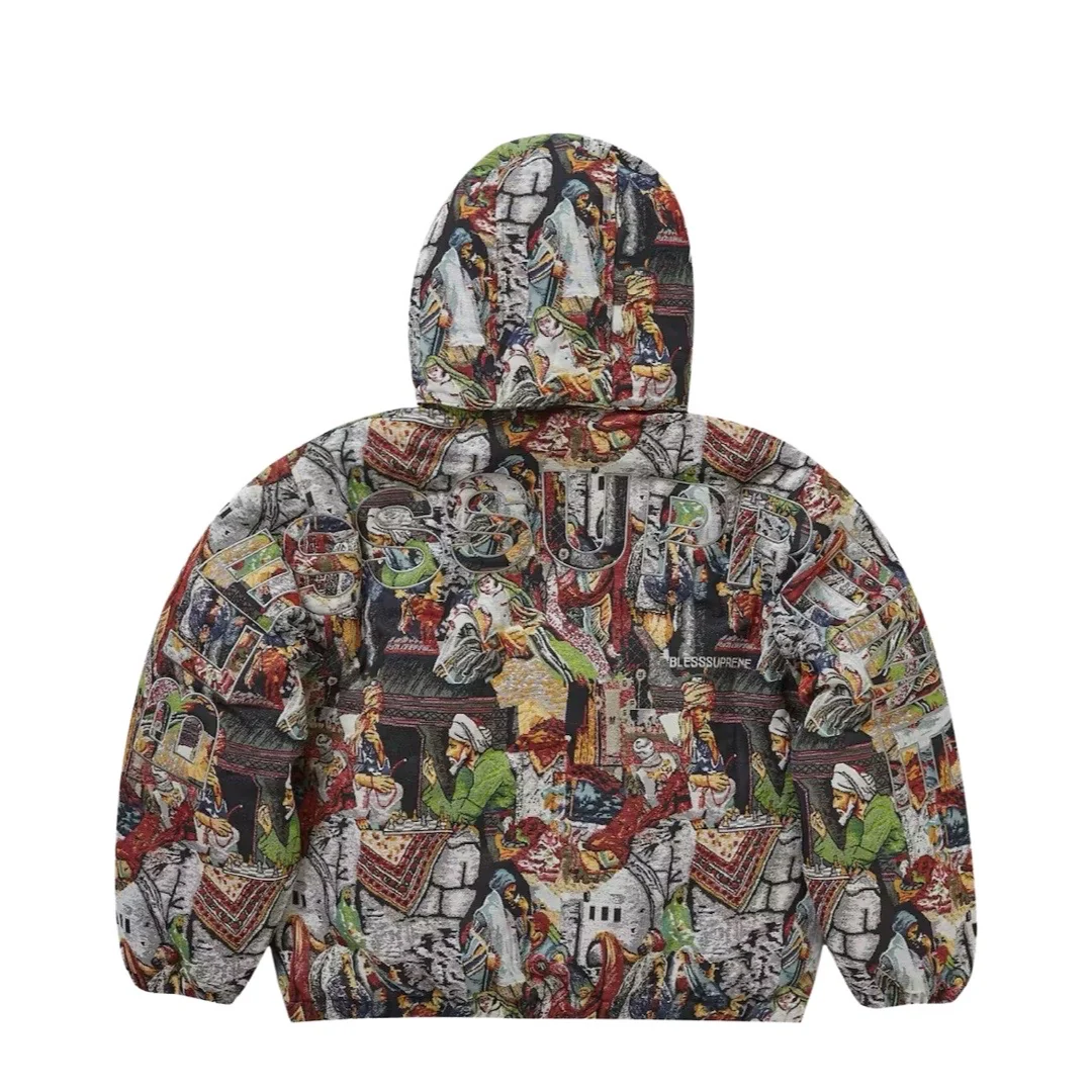 Supreme Bless Tapestry Puffer Jacket - Image 2