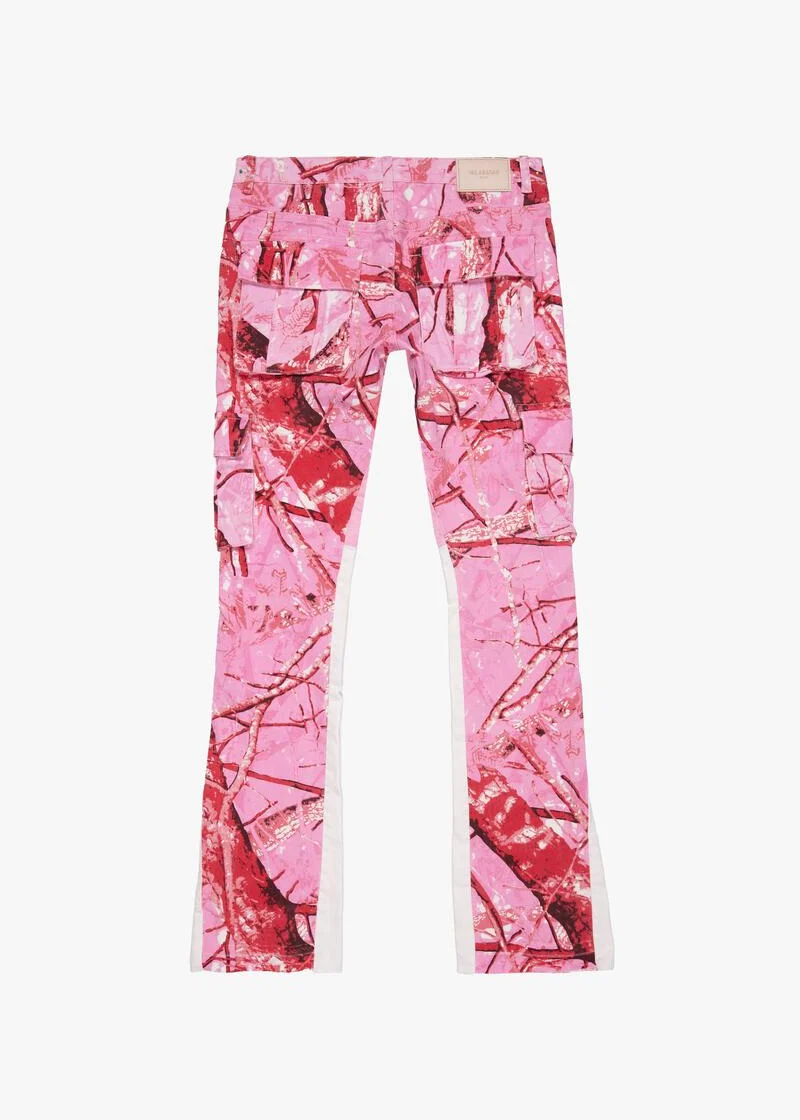 Valabasas “Commander” Orchid Stacked Flare Jeans - Image 2