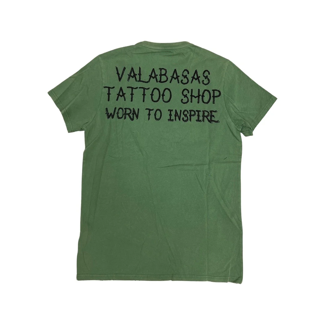 Valabasas “Legacy Tat” Vintage Olive Tee - Image 2