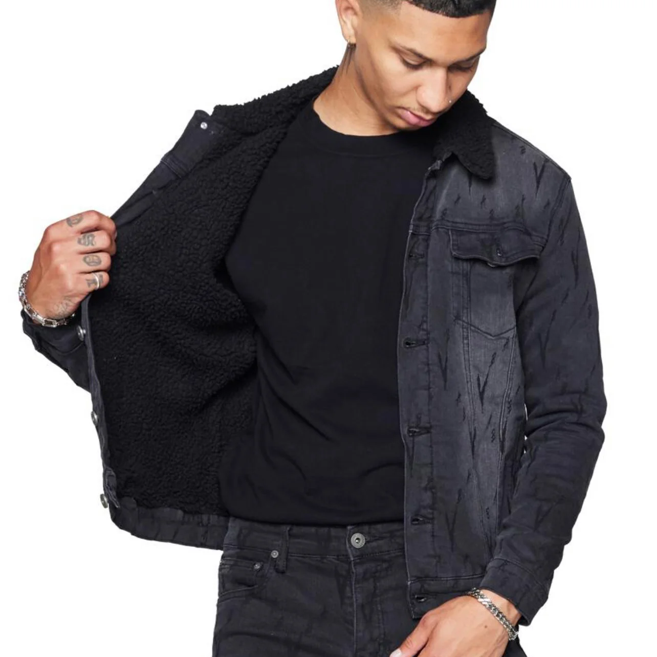 Valabasas “V Love” Black Washed Jacket - Image 2
