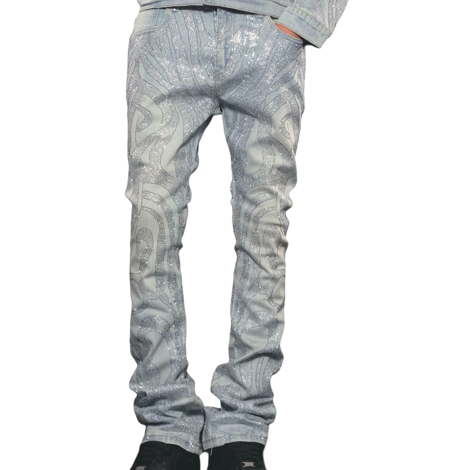 Vicious “Embellished” Indigo Blue Jeans - Image 2